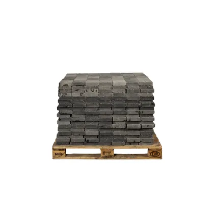 Pavé tambouriné Coeck gris noir 15x15x4cm 630pcs +palette 3004837 7