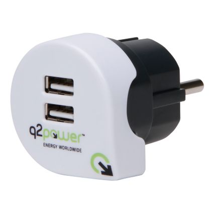 Adaptateur Power Q2 USB Kopp blanc