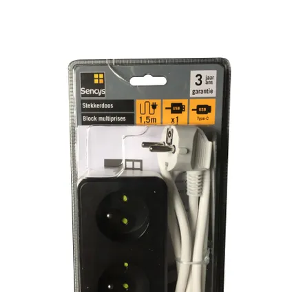 Sencys USB WiFi-stopcontact H05VV-F 3G1,5,1,5m 2