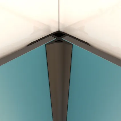 Profilé d'angle Aurlane 210x0,3cm noir mat 2