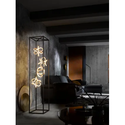 Fischer & Honsel vloerlamp LED Gesa zwart 4x52W 3
