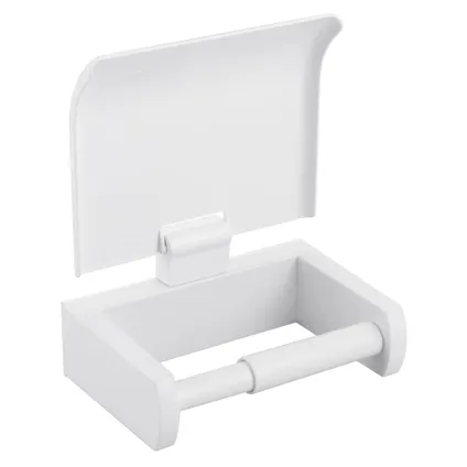 Baseline toiletrolhouder met klep wit 3