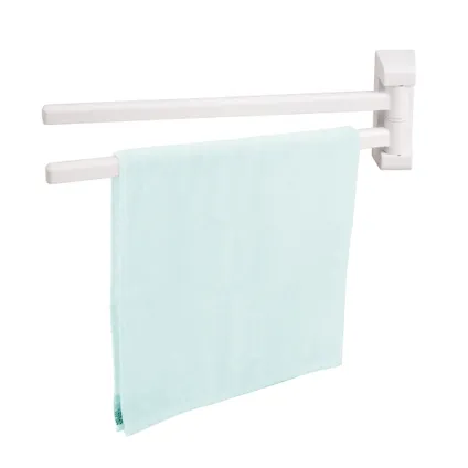 Baseline handdoekrek 2 stangen draaibaar wit 3