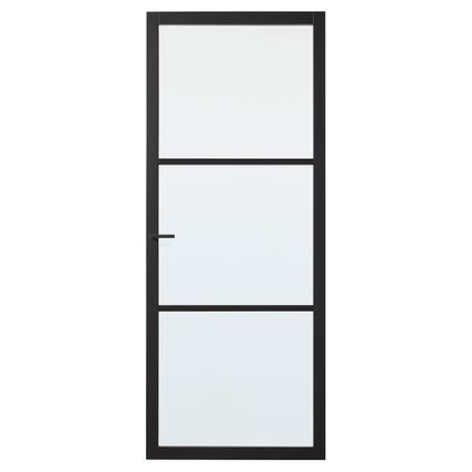 CanDo Industrial binnendeur Scampton blank glas opdek rechts 83x211,5 cm