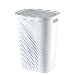 Praxis Curver wasmand Infinity dots wit 60L - 100% recycled aanbieding