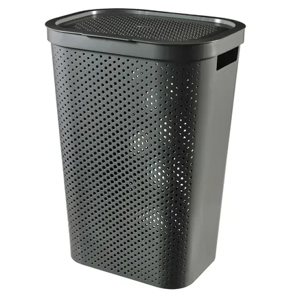 Panier à linge Curver Infinity dots anthracite 60L - 100% recycled 3