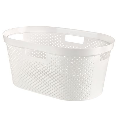 Curver wasmand Infinity dots wit 40L - 100% recycled