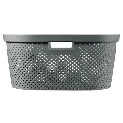 Panier à linge Curver Infinity dots anthracite 40L - 100% recycled 4