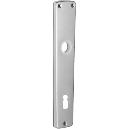 Bertomani deurklinkplaat 1001 aluminium zilver 110mm 2st.
