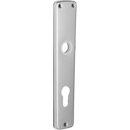Bertomani deurklinkplaat voor cilinder 1001 aluminium zilver 72mm 2st.