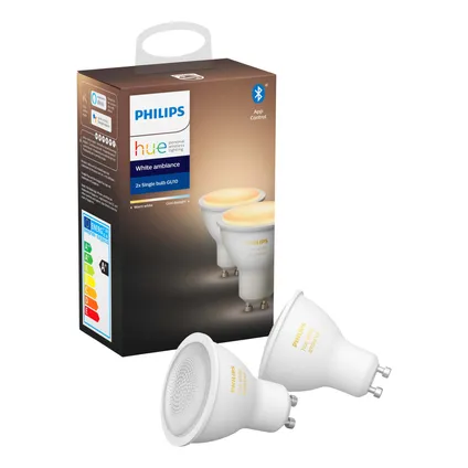 Philips Hue spot lampe blanc Ambiance GU10 2 pièces 4