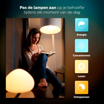 Philips Hue starterkit wit Ambiance 3xE27 10