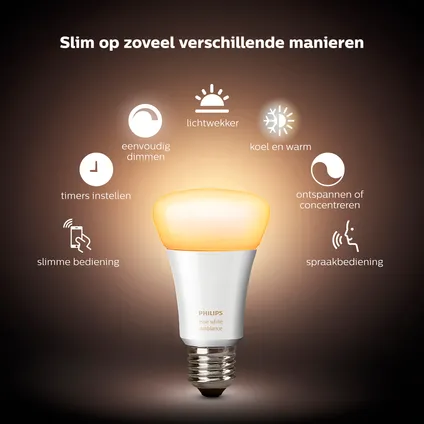 Philips Hue starterkit wit Ambiance 3xE27 4