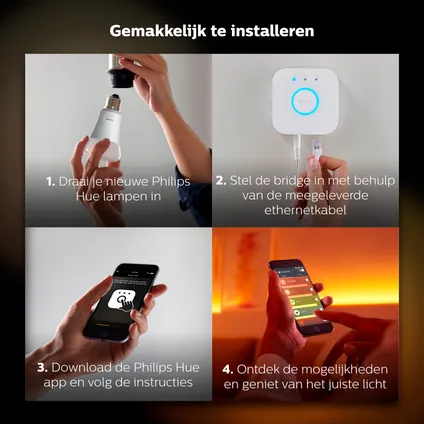 Philips Hue starterkit wit Ambiance 3xE27 5