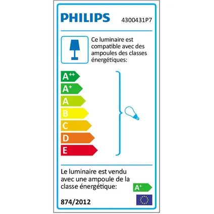 Philips Hue vloerlamp LED Explore wit 9W 8