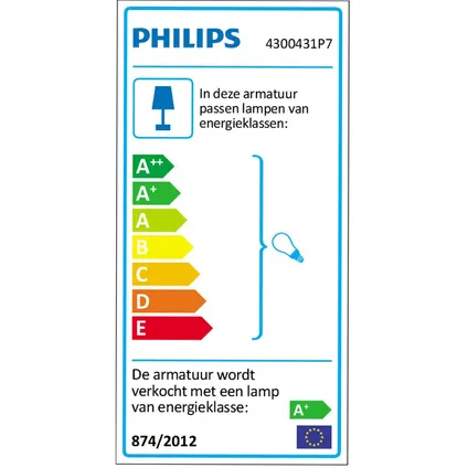 Philips Hue vloerlamp LED Explore wit 9W 9