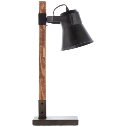 Lampe de table Brilliant Plow bois E27 4