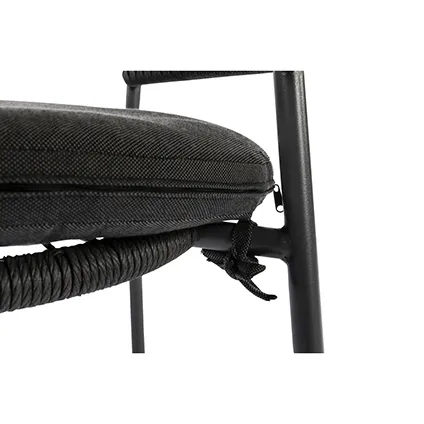 Chaise de jardin Central Park Ciotat aluminium/osier noir 16