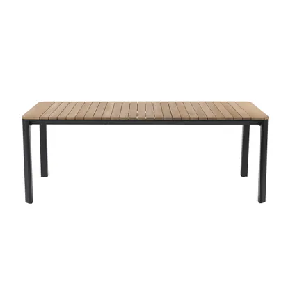 Table de jardin Central Park Piana eucalyptus/aluminium 207x100cm 2