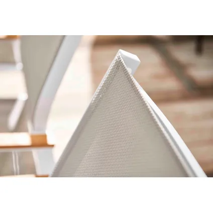 Central Park 'Chaise de jardin 'Bonifacio' empilable aluminium/textilène taupe 17