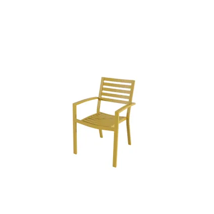 Chaise de jardin Central Park Vina aluminium jaune