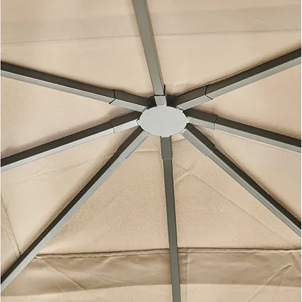 Central Park partytent Abiko taupe 3x3m 12