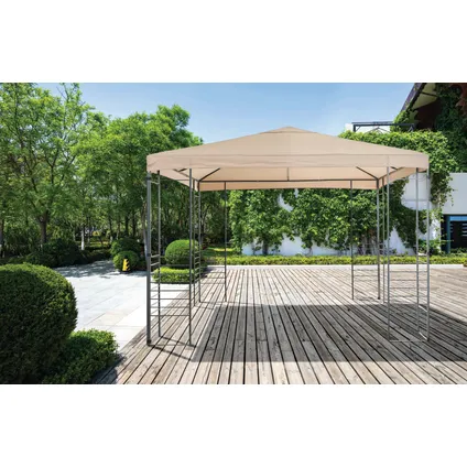 Central Park partytent Abiko taupe 3x3m 14