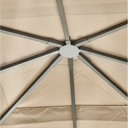 Central Park partytent Abiko taupe 3x3m 22
