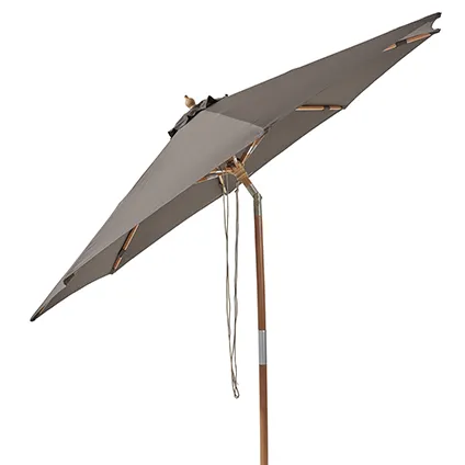 Central Park tuinparasol Vada hout 2,9m antraciet 5