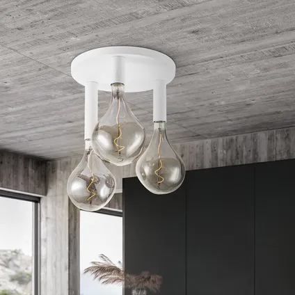 Home Sweet Home Lampe à plafond LED moderne Marna l 3 lumières - blanc - rond 3