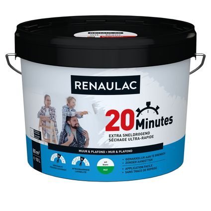 Renaulac latex 20 Minutes mat wit 10L