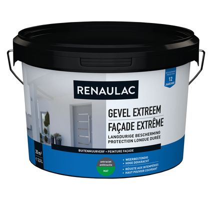Renaulac peinture façade Extrême anthracite 2,5L