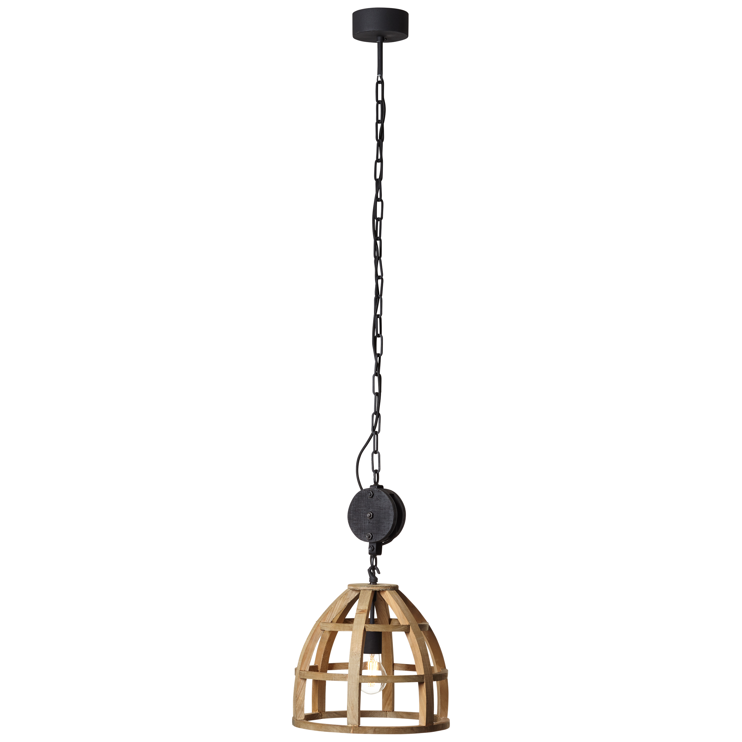 Wood hanglamp Matrix Nature ⌀34cm E27 Brilliant
