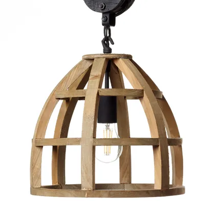 Brilliant hanglamp Matrix Nature Wood ⌀34cm E27 5