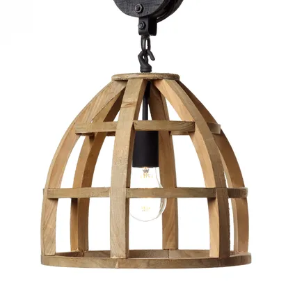 Brilliant hanglamp Matrix Nature Wood ⌀34cm E27 6