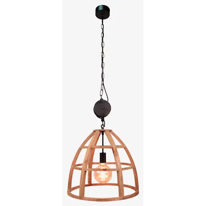 Brilliant Wood Matrix hanglamp E27 Nature ⌀47cm