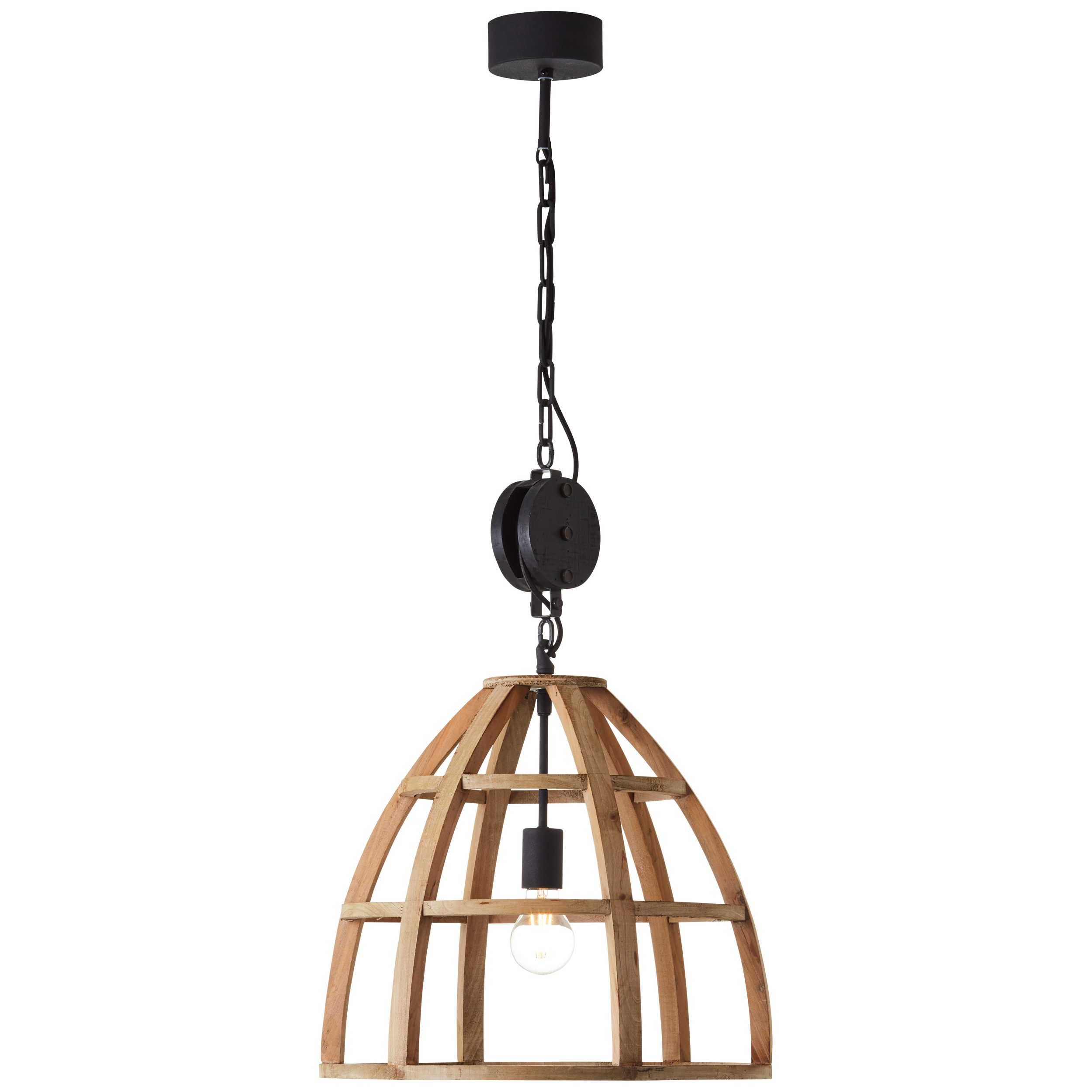 Brilliant hanglamp Matrix Nature Wood ⌀47cm E27