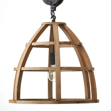 Brilliant hanglamp Matrix Nature Wood ⌀47cm E27 7