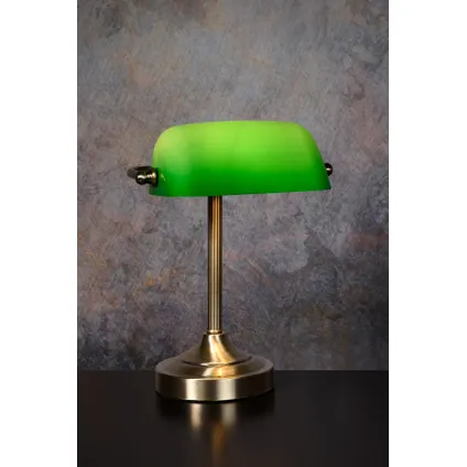 Lampe de bureau Lucide Banker bronze E14 3