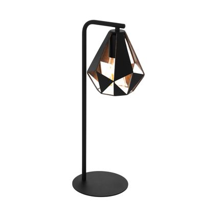 Lampe de table EGLO Carlton cuivre noir E27