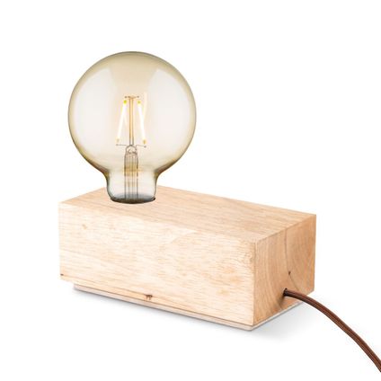 Home Sweet Home Lampe de table Rinca - 20/10/8 cm - Lit-lits - bois