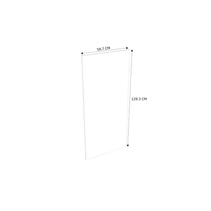 Porte meuble de cuisine Modulo Laura blanc glacial 60x129,6cm 2