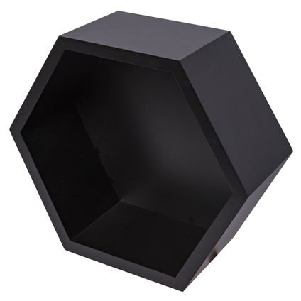 Duraline hexagon zwart lak 15mm 27x27x12cm