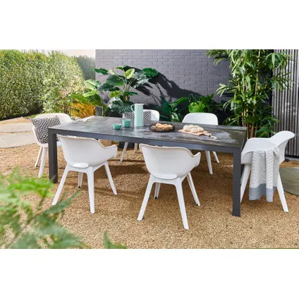 Table de jardin Royal Almeria aluminium/dekton 220x100cm 8