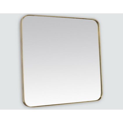 Spiegel vierkant / goud 60x60cm