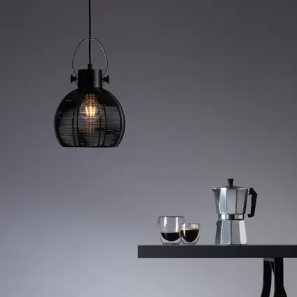 Brilliant hanglamp Sambo zwart ⌀20cm E27 4