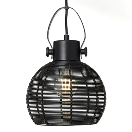Brilliant hanglamp Sambo zwart ⌀20cm E27 5