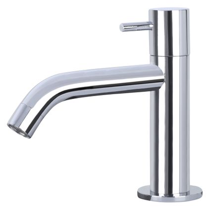 Differnz Toiletkraan Mix & Match - Waterbesparend - Hoge uitloop - Chroom - 42cm