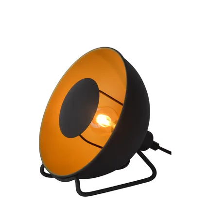 Lucide tafellamp Alvaro zwart ⌀20cm E14