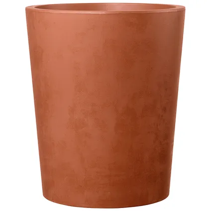 Deroma bloembak Vaso Millennium met waterresere terracotta Ø43,5cm